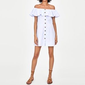 Off the shoulder dress from Zara